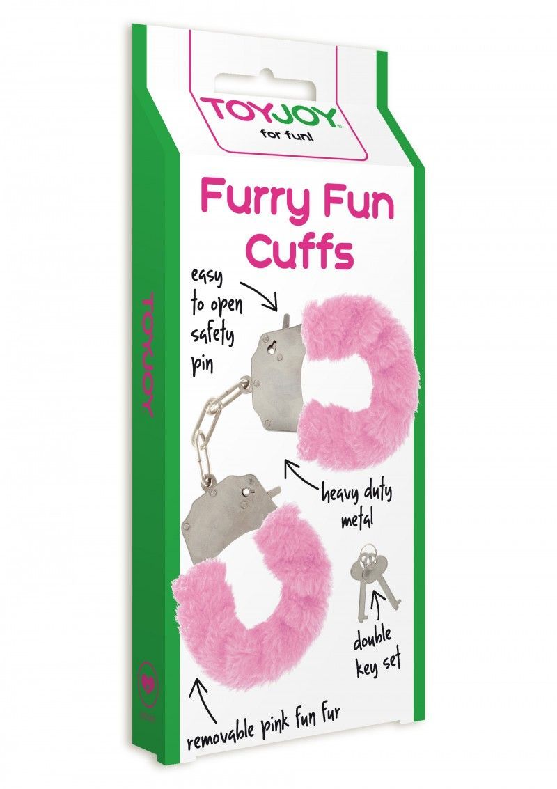 Наручники Furry Fun Cuffs, 28 см (рожевий)