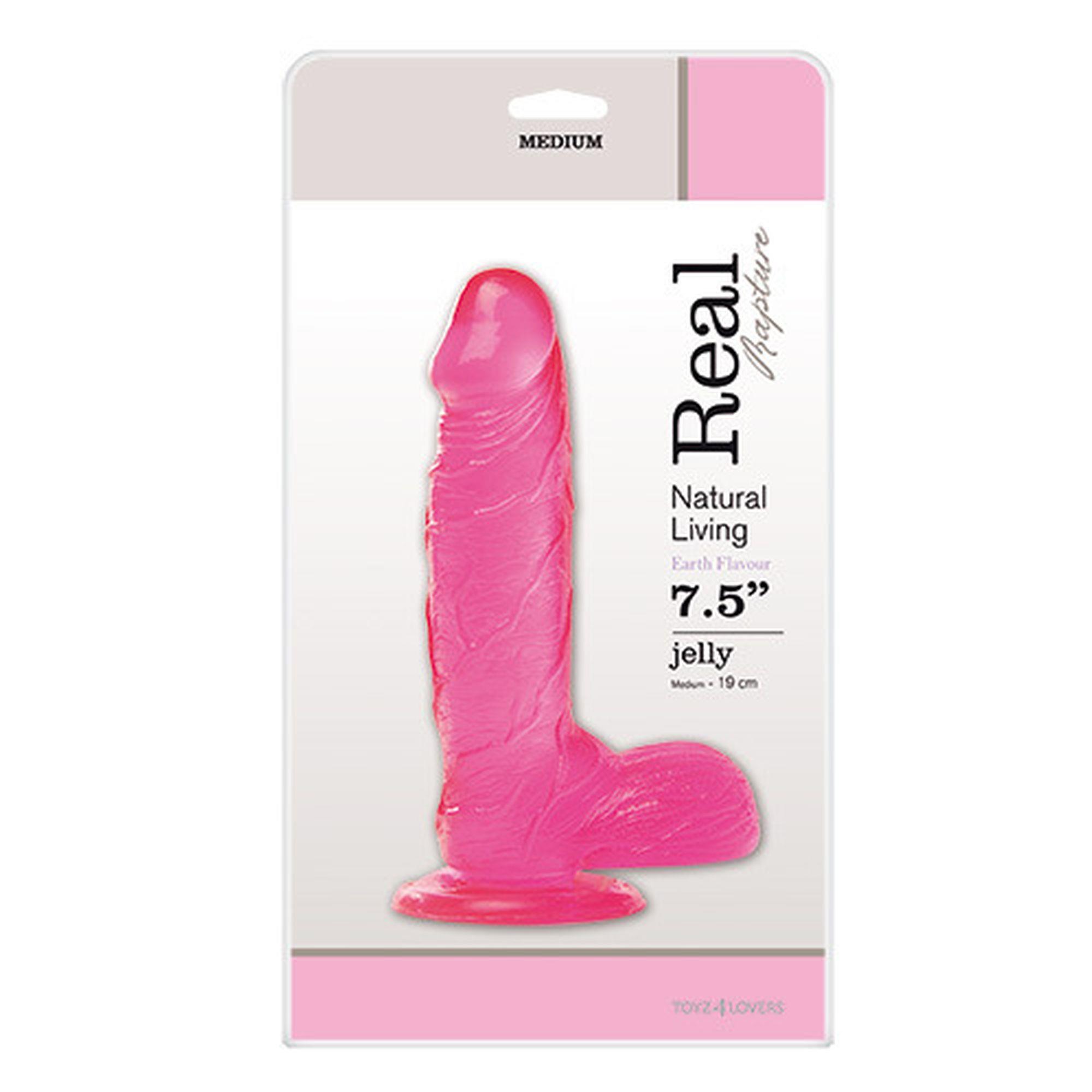 Фаллоимитатор Real Rapture 7.5", 19 см (розовый)