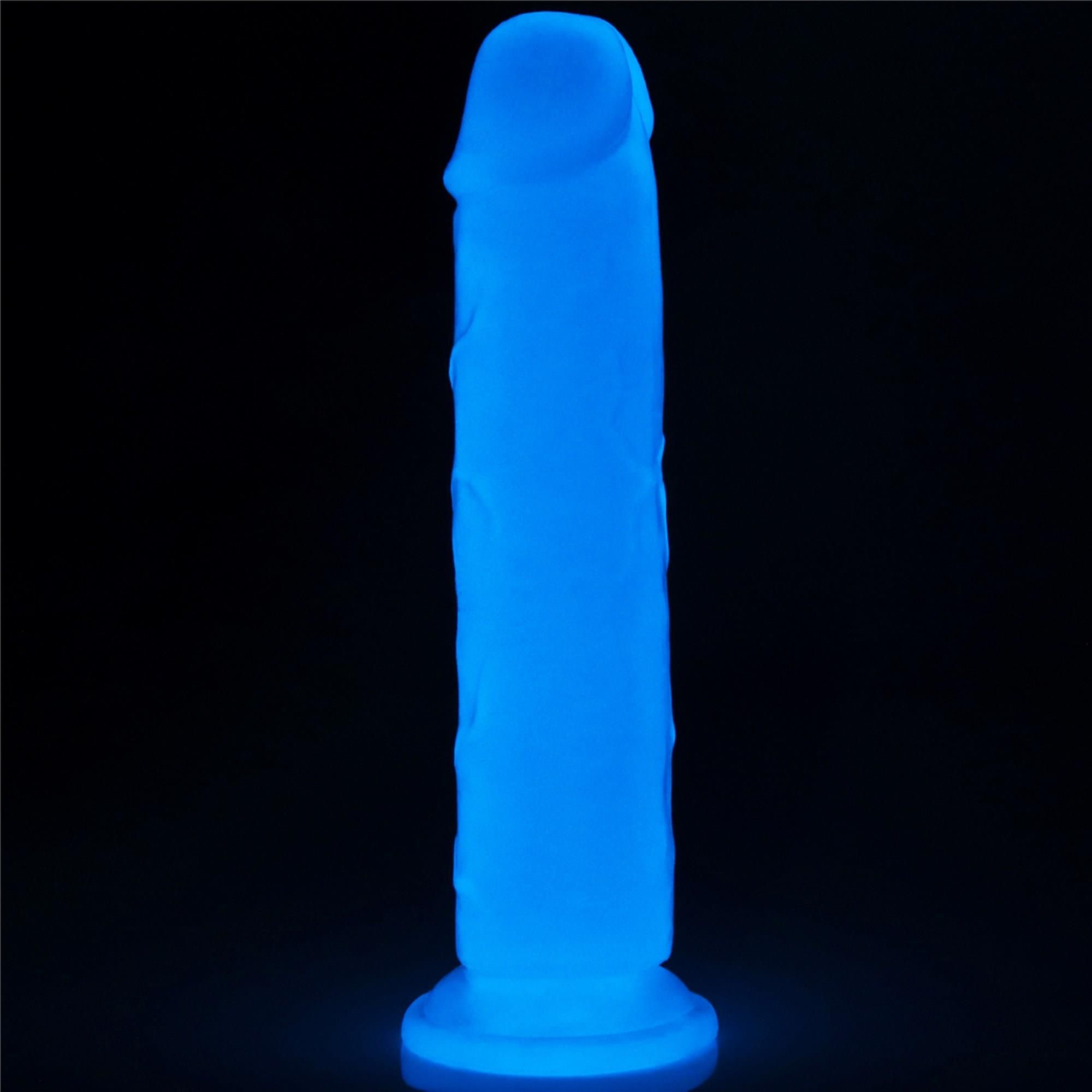 Фаллоимитатор неоновый Lumino Play Dildo, 21 см (синий)