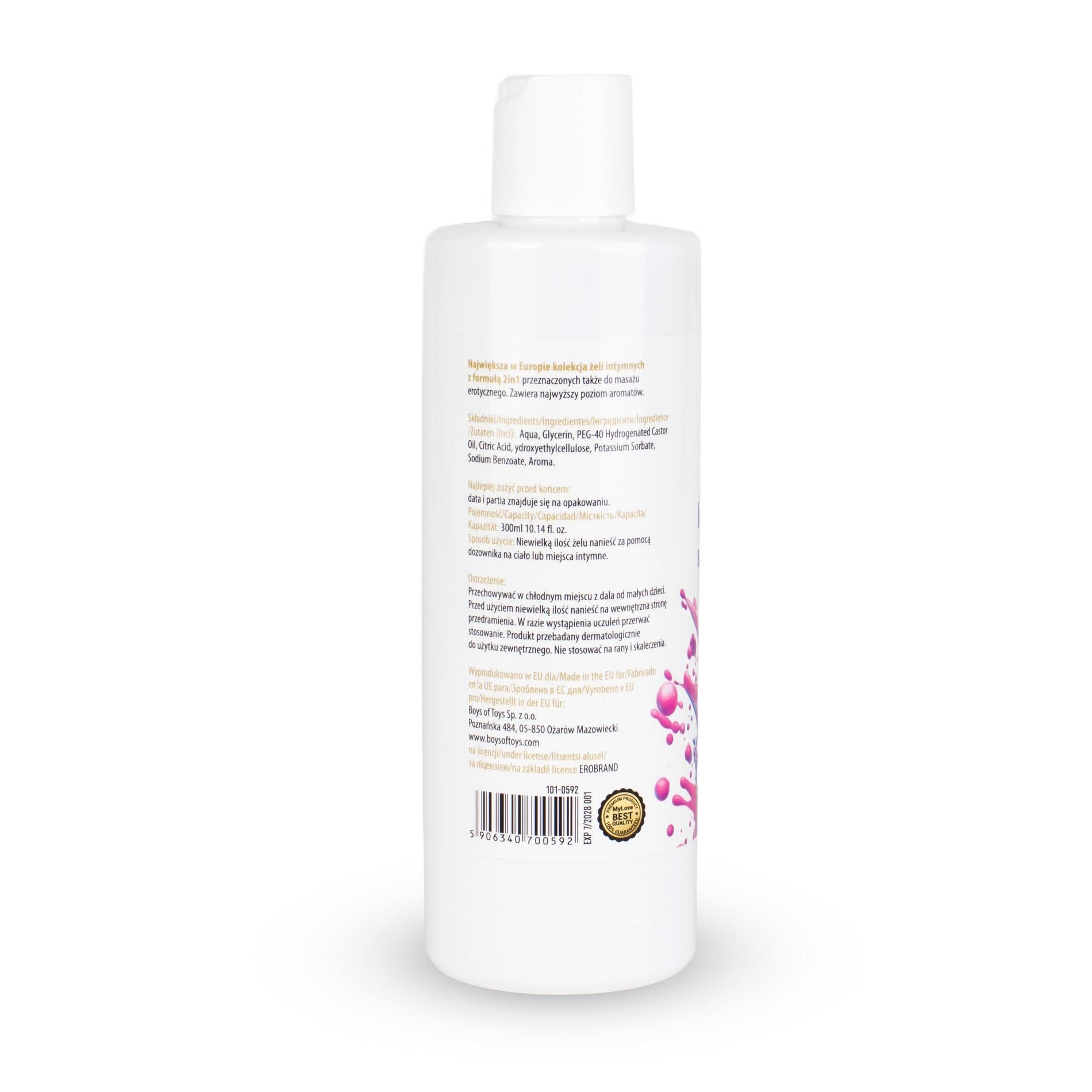 Лубрикант MyLove Aroma Series Intim&Massage 2in1 Bubble Gum, 300 мл