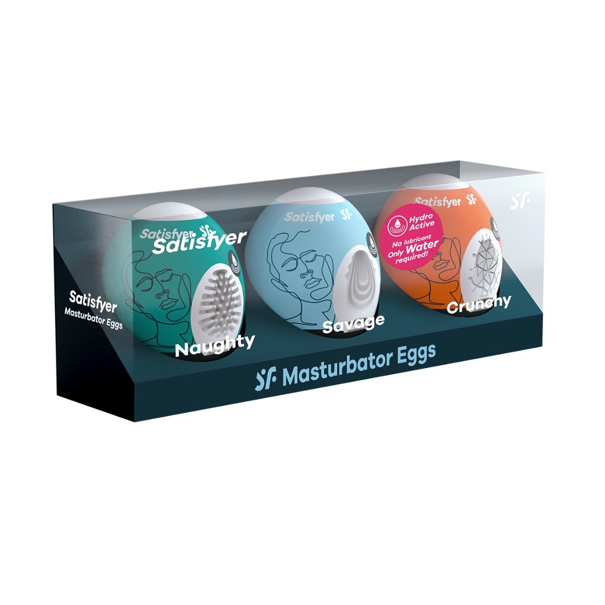Набор мастурбаторов Satisfyer Masturbator Egg Set, 3 шт (белый)