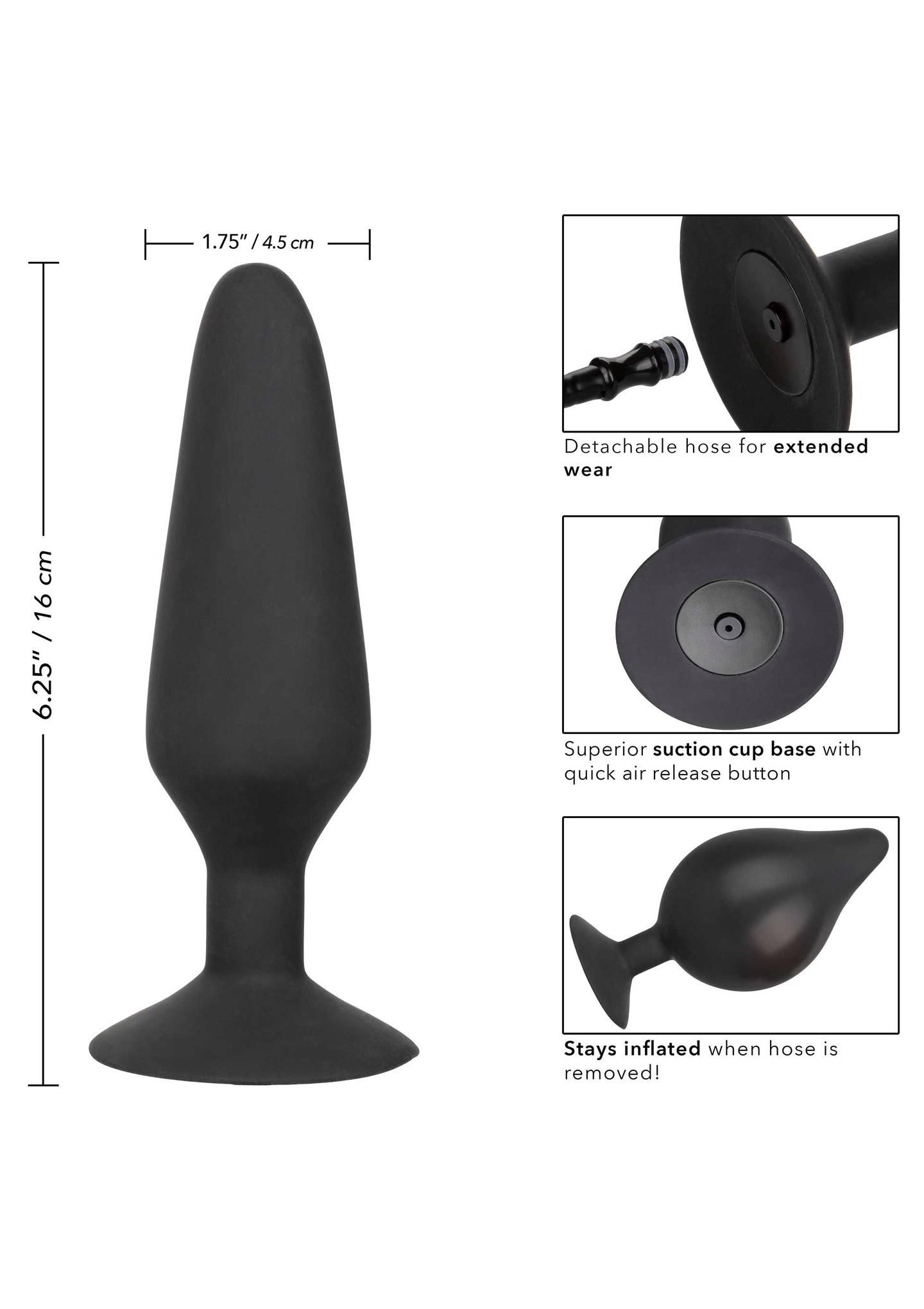 CalExotics Xxxl Pumper Plug - Korek analny, Czarny, 16 cm