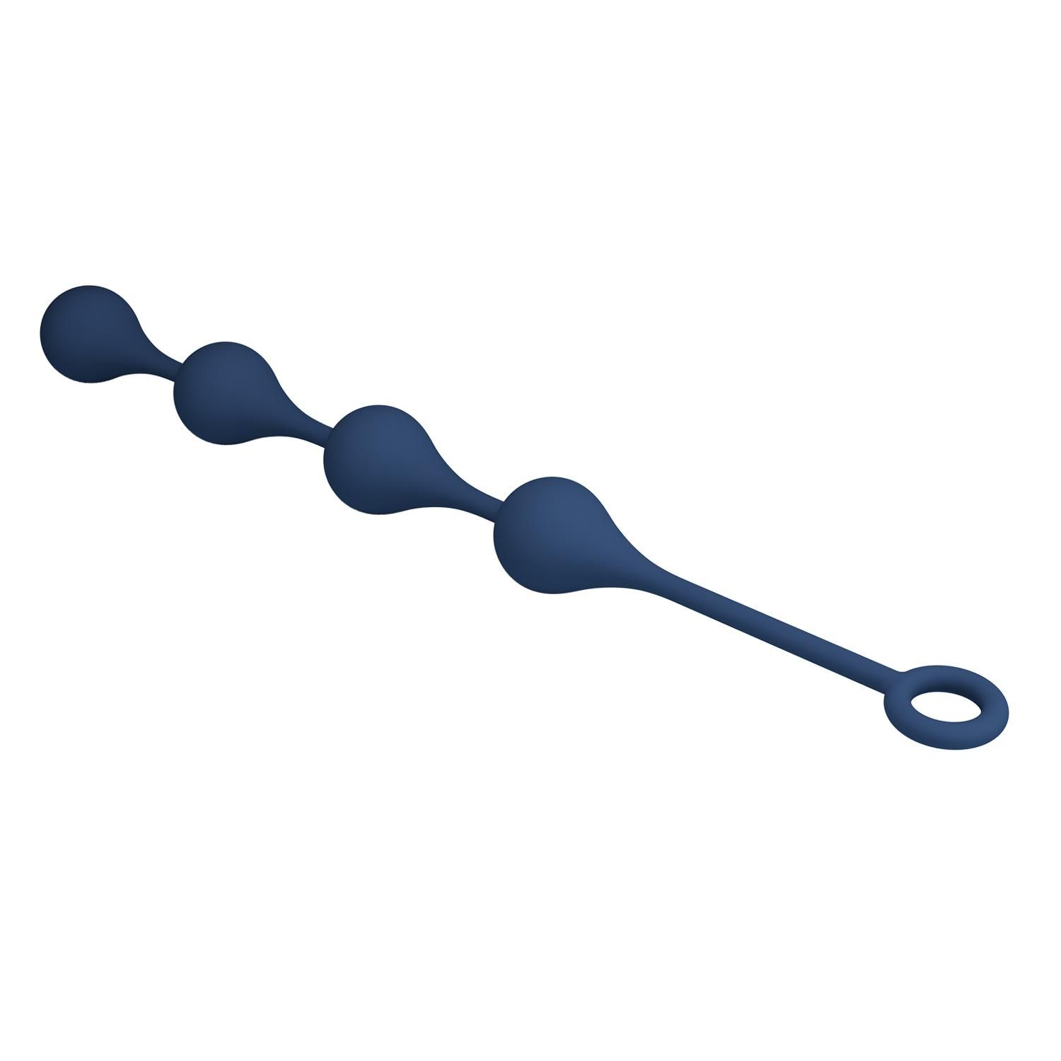 Анальная цепочка Mr. Play Waterdrop Anal Balls L, 42.6 см (синий)