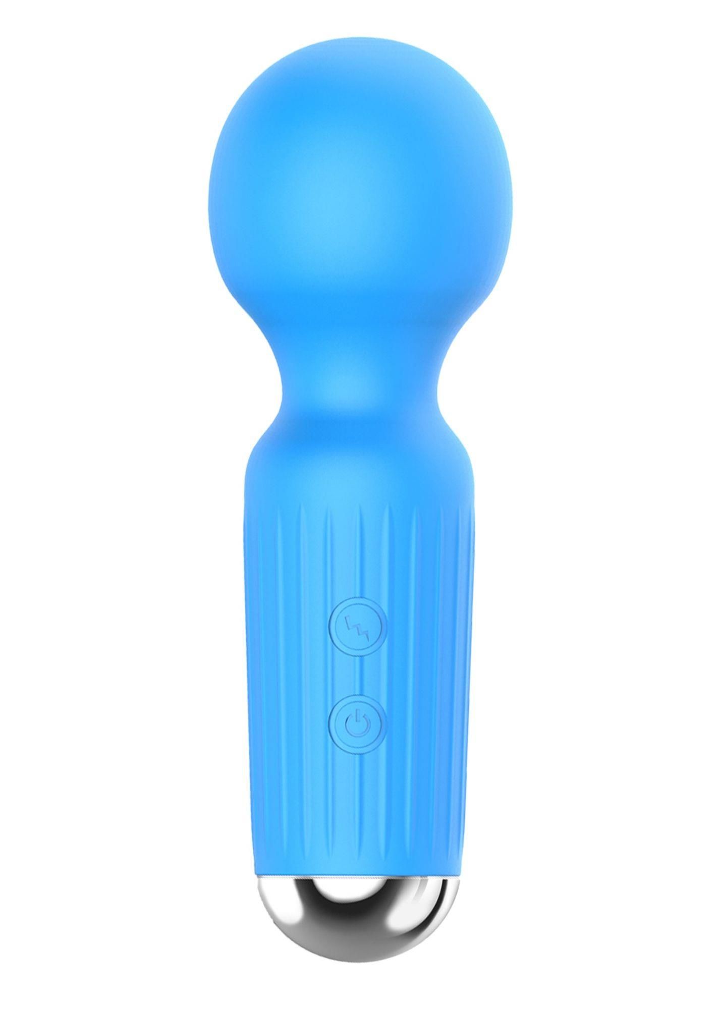 Вибромассажер Boss Series Rechargeable, 11 см (голубой)