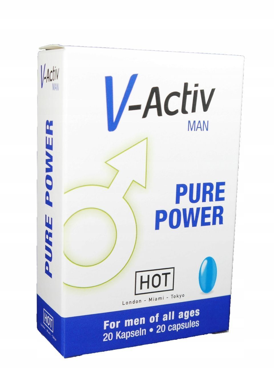 Чоловічі таблетки для продовження ерекції V-Activ For Men, 20 шт