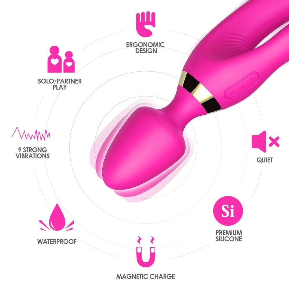 Вибромассажер B - Series Joy Magic Wand, 23.6 см (розовый)