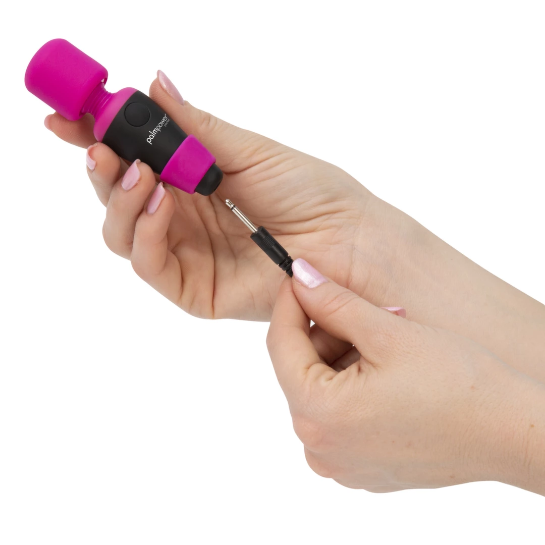 Мини-вибратор PalmPower Pocket Wand Massager, 9 см (черный)