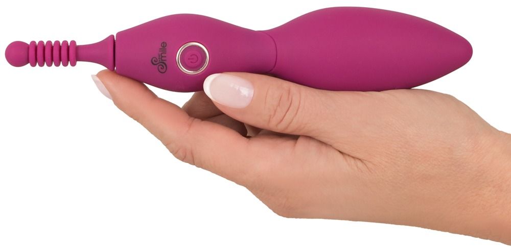 Клиторальный вибратор Sweet Smile Spot Vibrator With 3 Tips, 17,9 см (розовый)