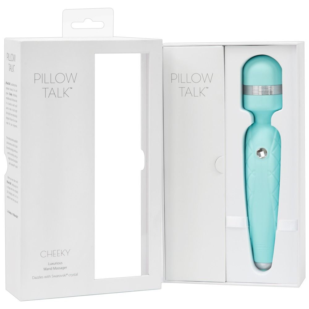 Вибромассажер Pillow Talk Cheeky, 20,6 см (бирюзовый)