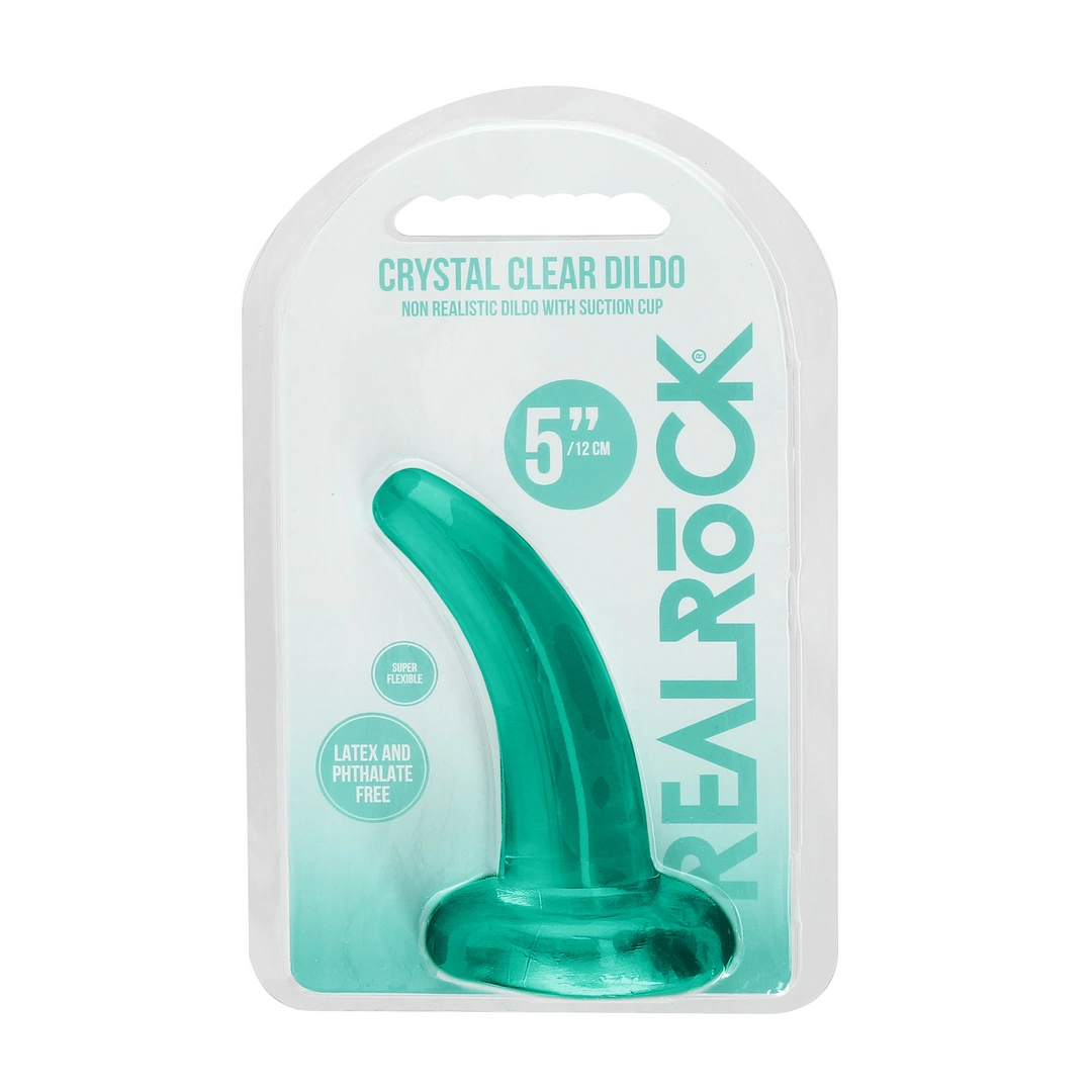 Фаллоимитатор Realrock Crystal Clear Dildo 5", 11.5 см (зеленый)