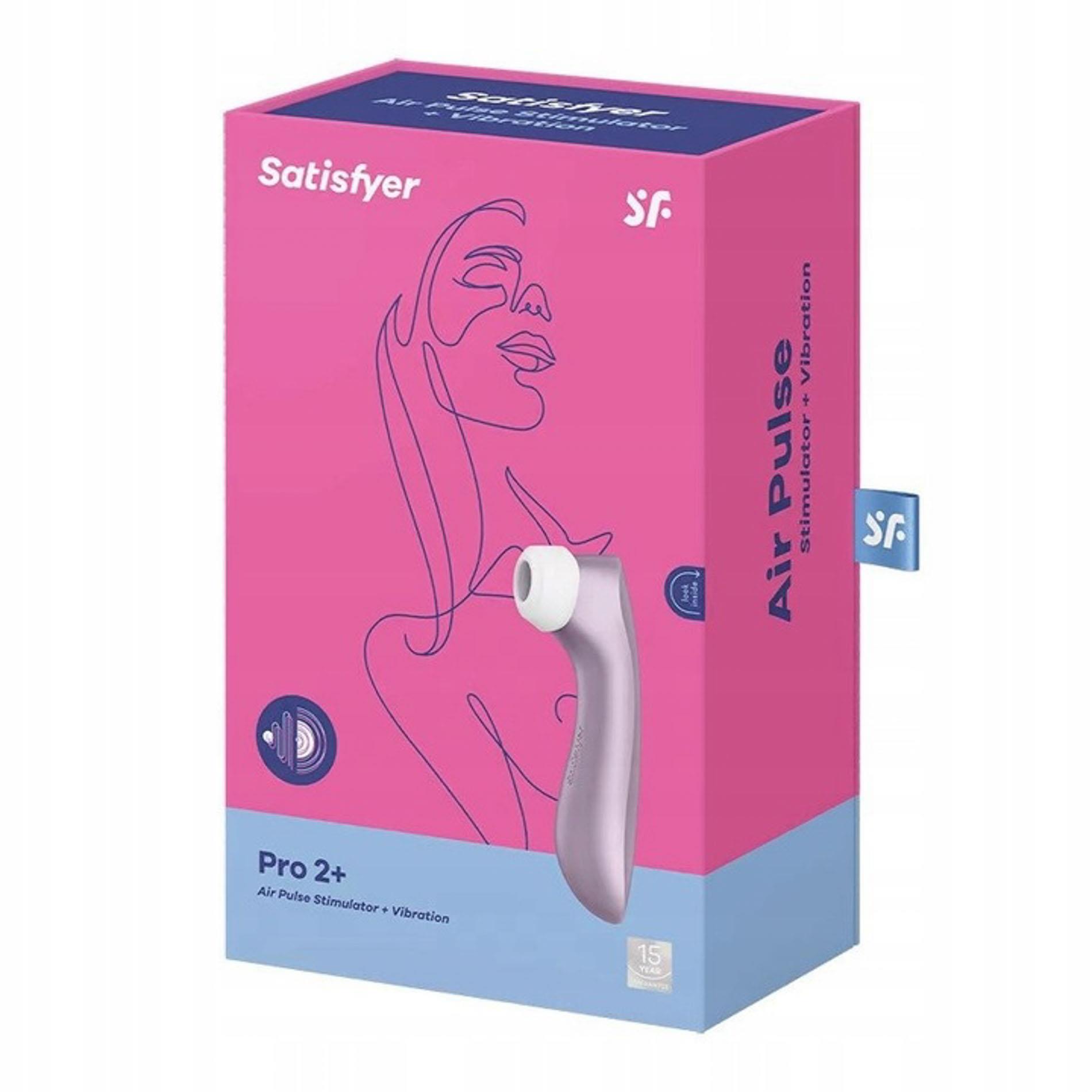 Вакуумный стимулятор клитора с вибрацией Satisfyer Pro 2+ (фиолетовый)