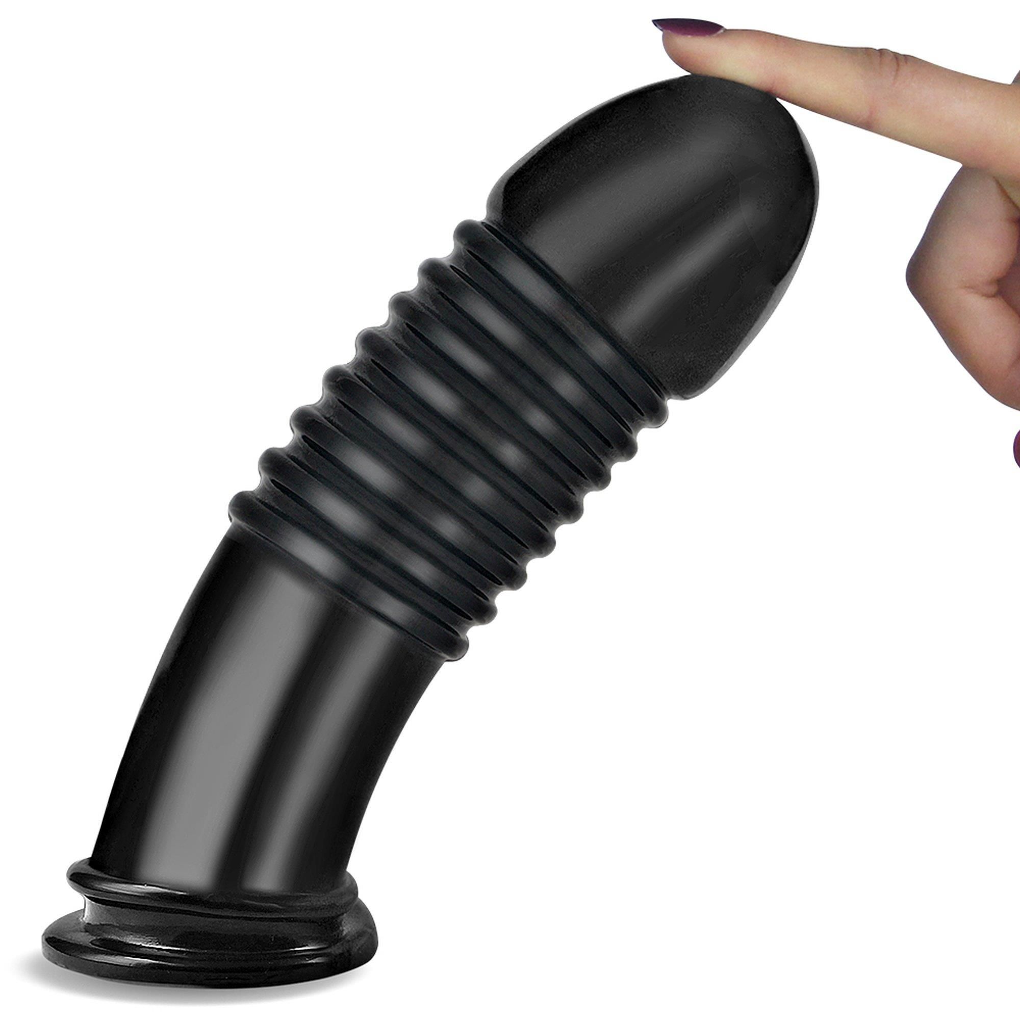 Велика анальна пробка LoveToy King-Sized, 21см (чорний)