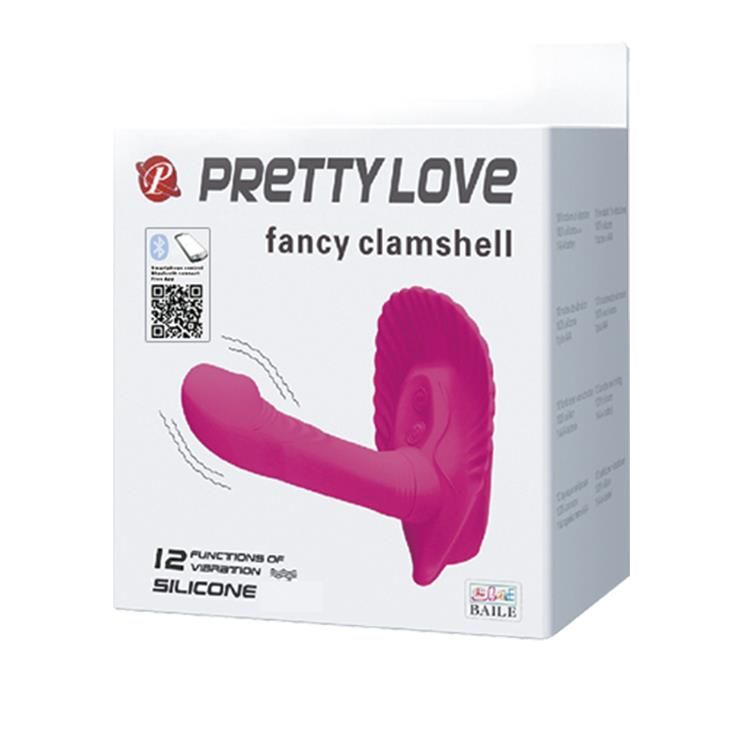 Вібратор Pretty Love Fancy Clamshell, 10,4 см (рожевий)