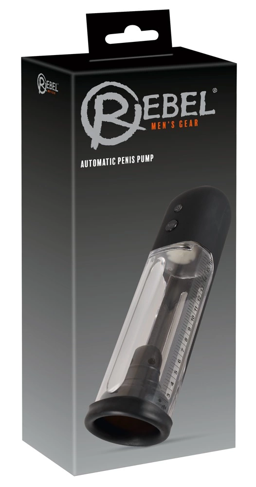 Вакуумная помпа Rebel Automatic Penis Pump, 24 см (прозрачный)