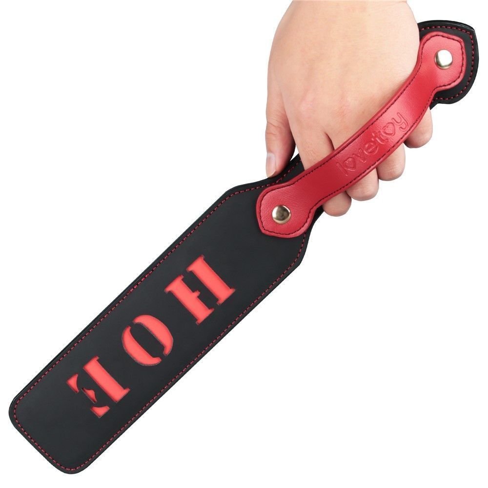 Плеть Rebellion Reign Paddle "Hoe", 38 см (чорний)