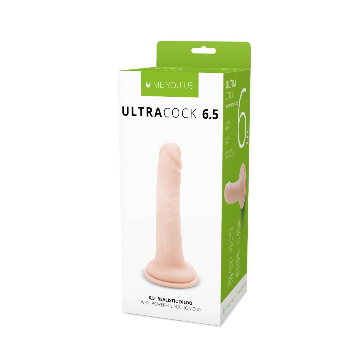 Фаллоимитатор Me You Us Silicone Ultra Cock 6.5 in, 16.5 см (телесный)