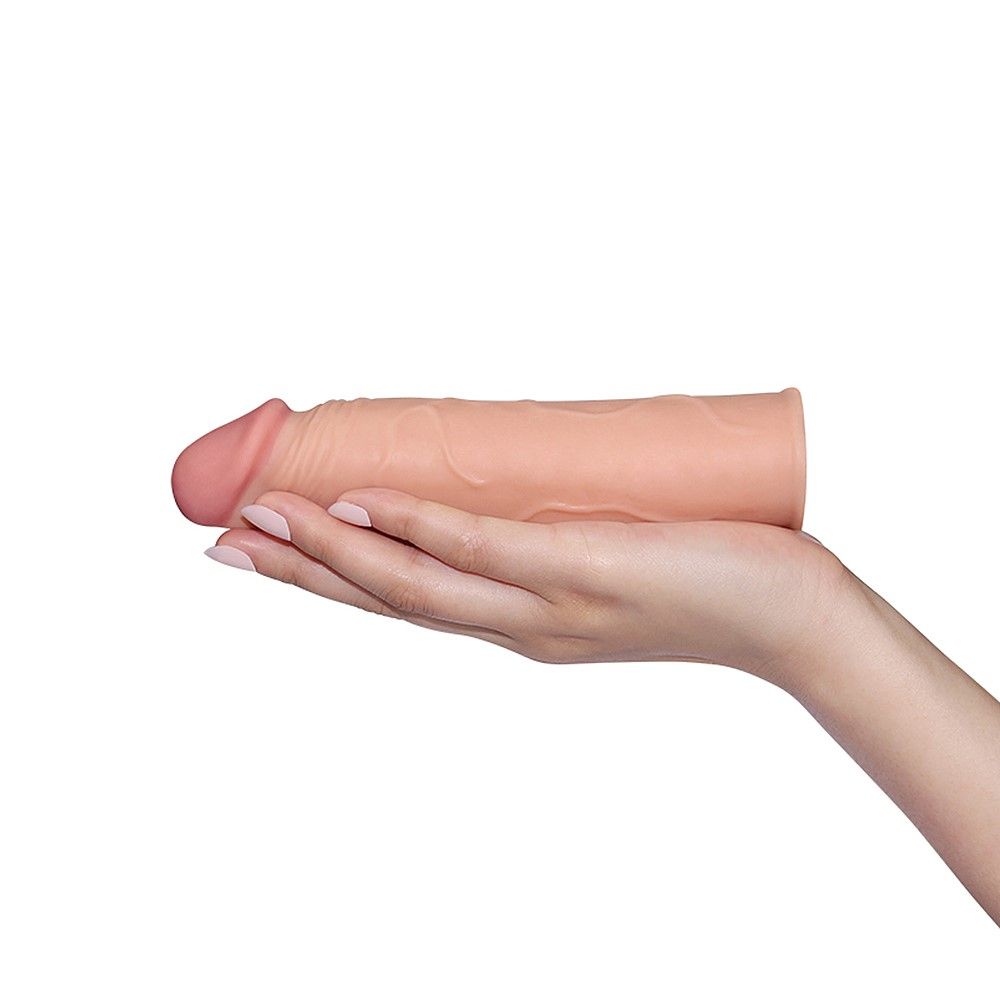 Насадка на пенис LoveToy Pleasure X-Tender, 17 см (телесный)