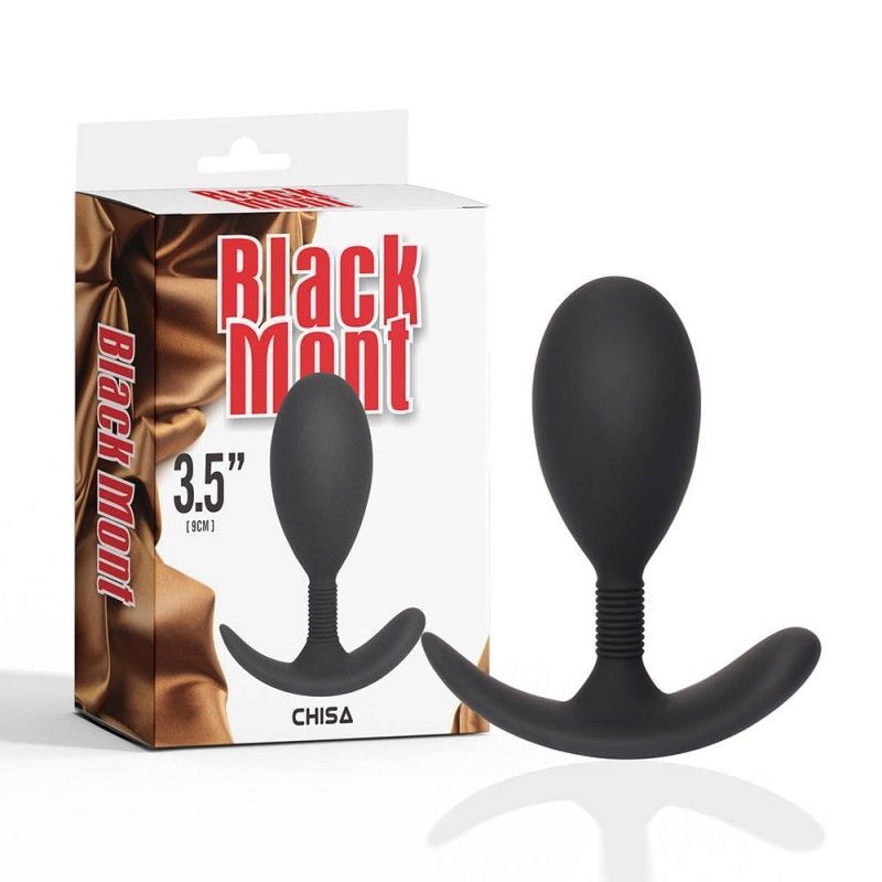 Korek analny Black Mont 3.5 Anal Play, 10,8 cm (czarny)