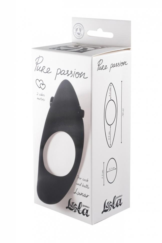 Эрекционное кольцо Lola Games Moon Cock Ring, 13 см (черный)