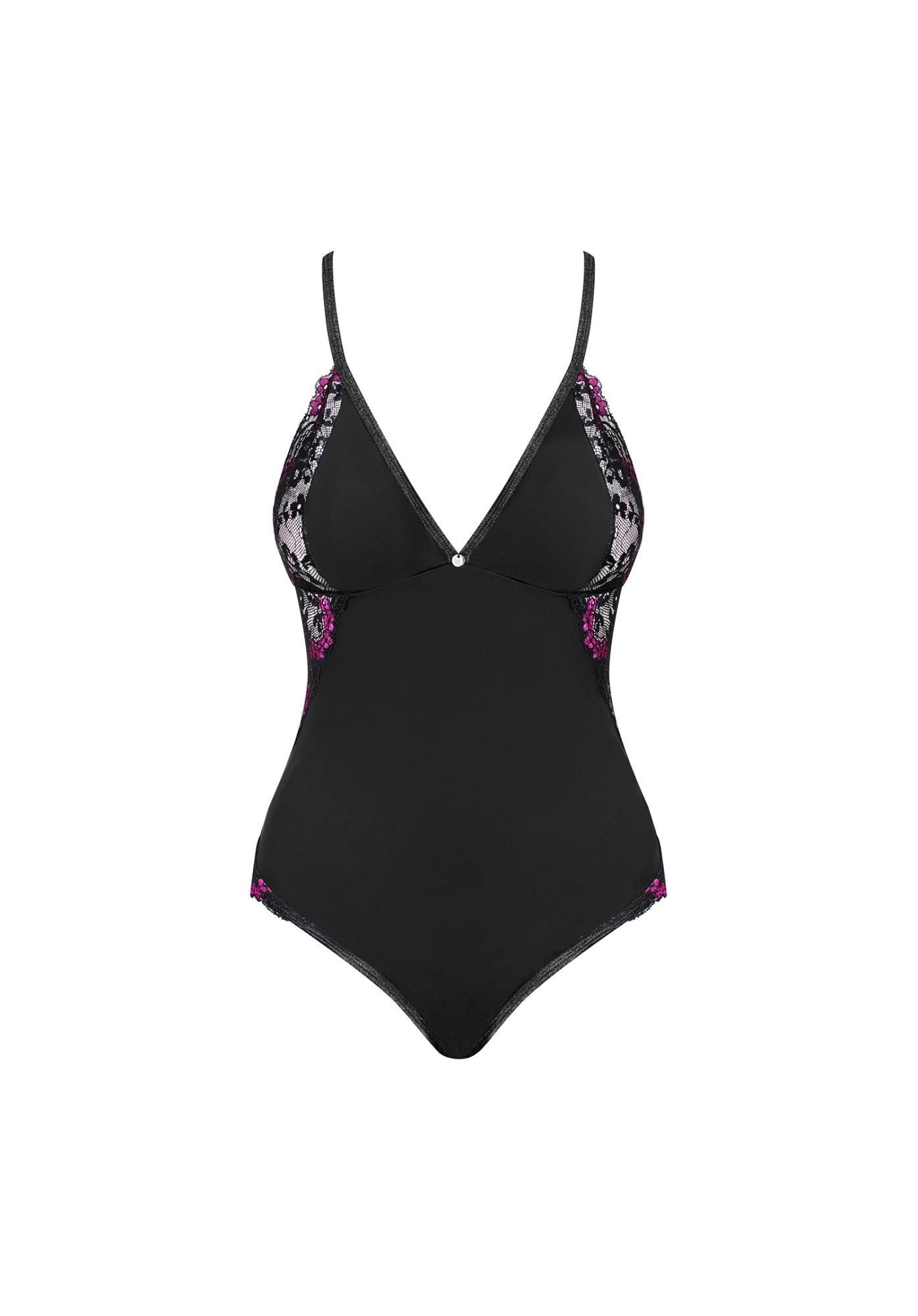 Боди Obsessive Vanessme, L/XL (черный)