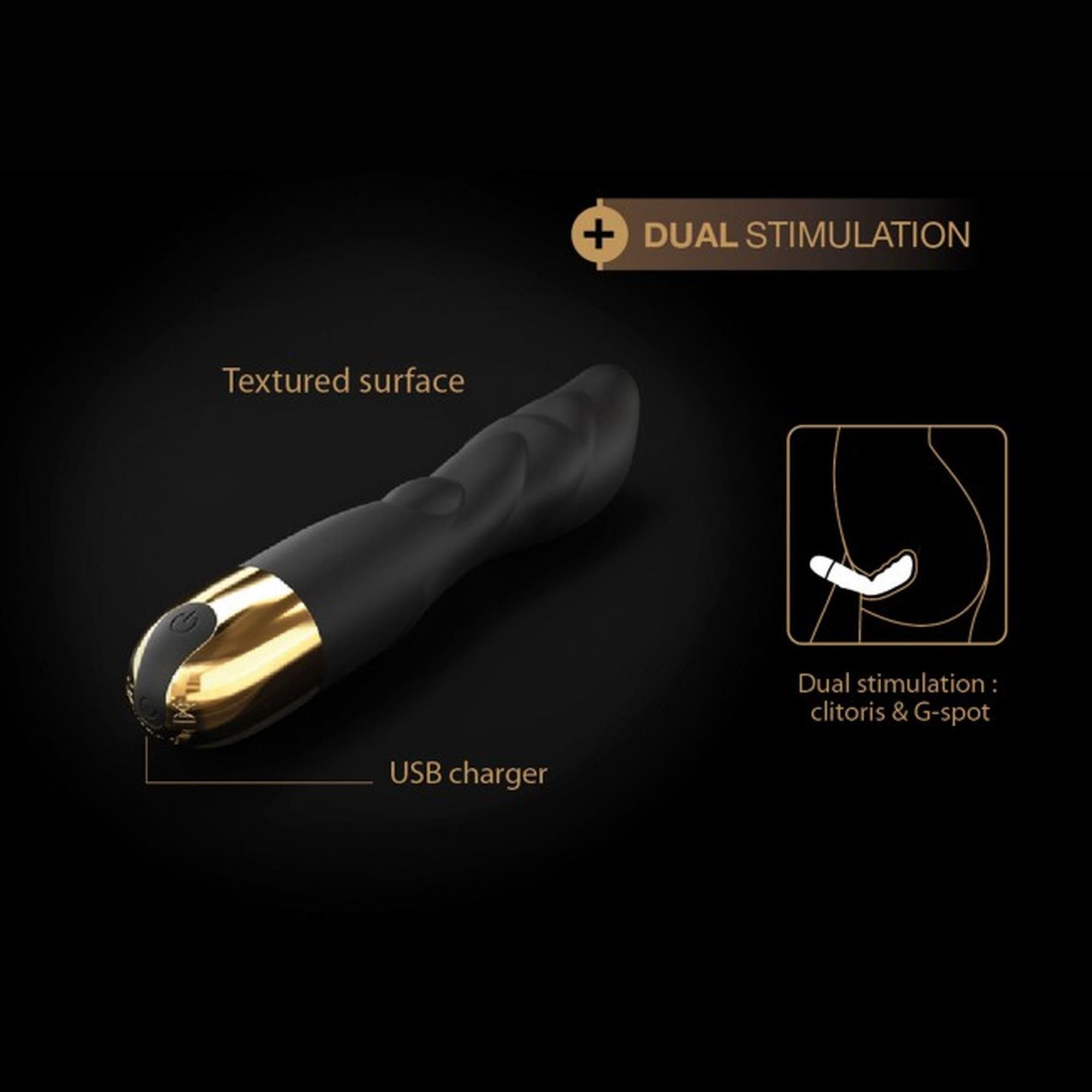 Wibrator Dorcel Flexi & Joy, 21 cm (czarny)