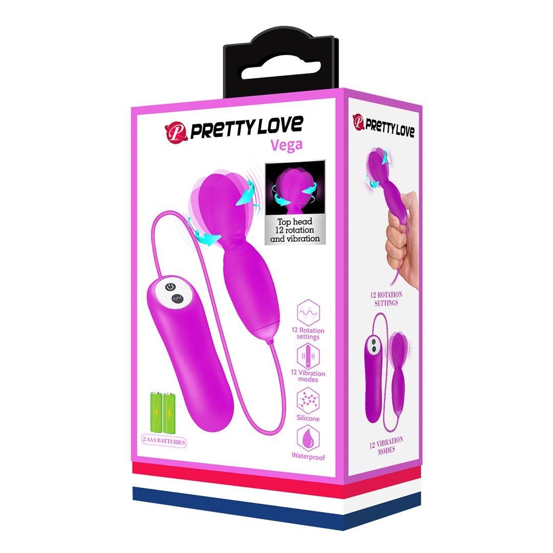 Виброяйцо Pretty Love Vega, 10,2 см (фиолетовый)