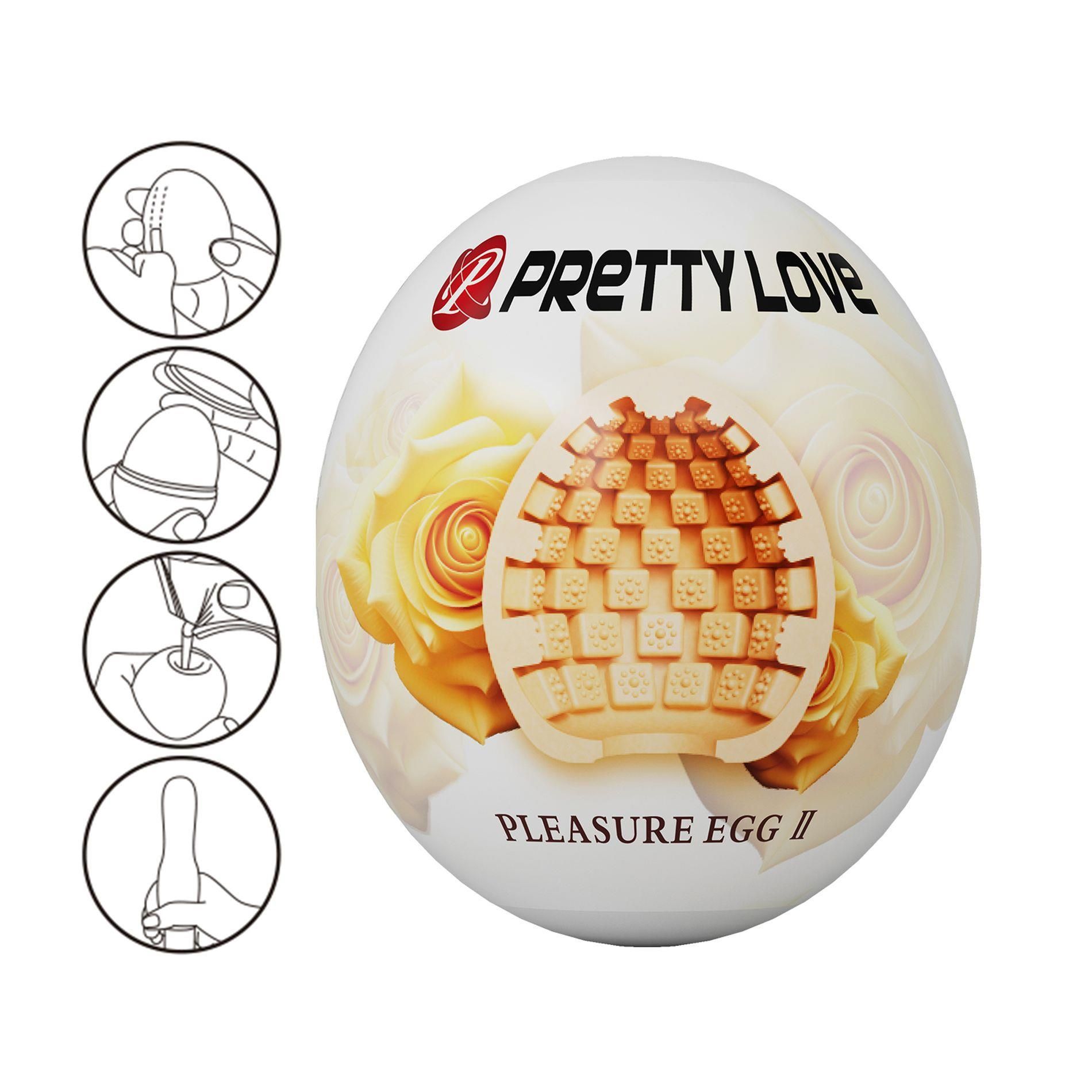 Мастурбатор яйцо Pretty Love Pleasure Egg II (бежевый)