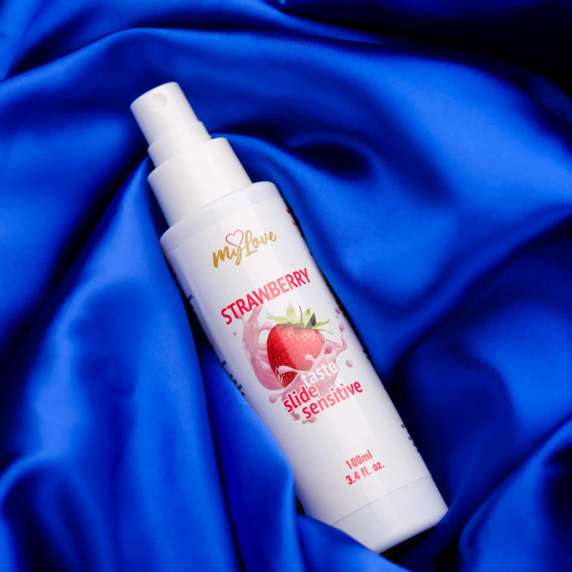 Лубрикант на водной основе MyLove Taste Slide Sensitive Strawberry, 100 мл