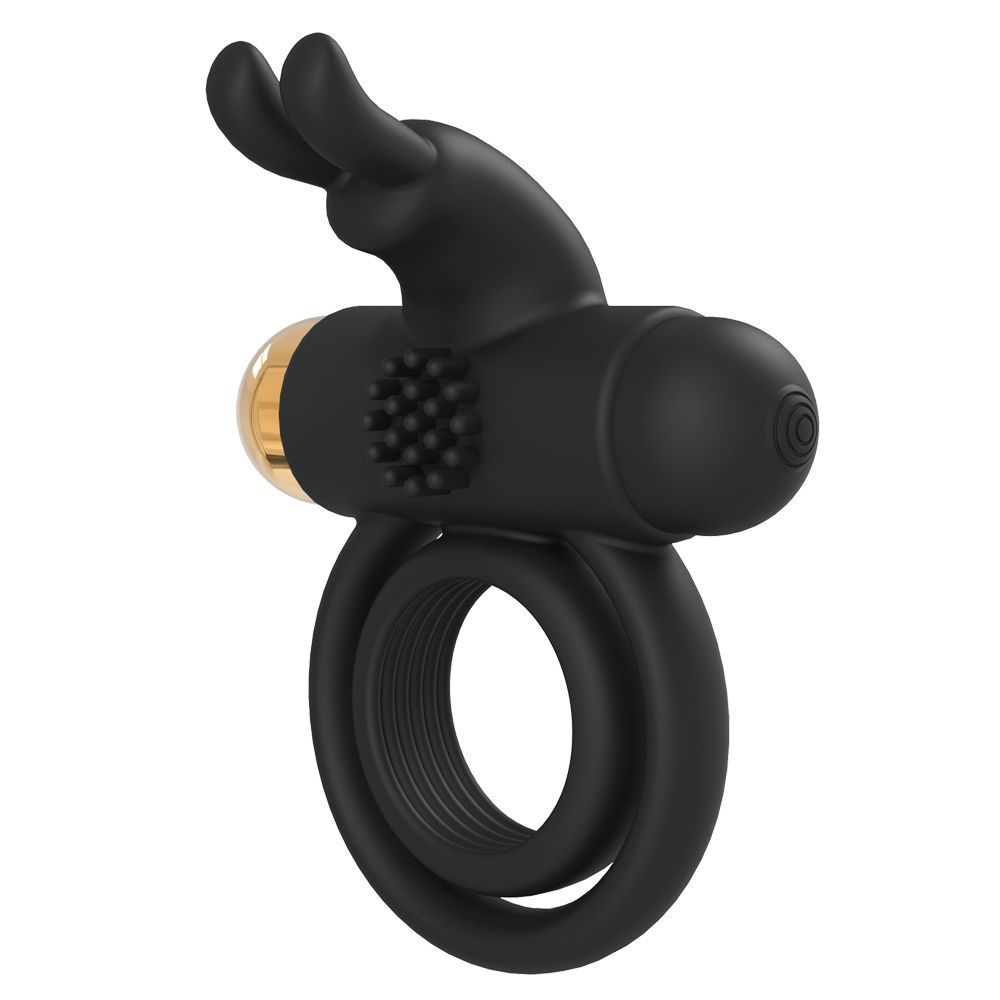 Эрекционное кольцо с вибрацией Dream Toys Joël, 9 см (черный)