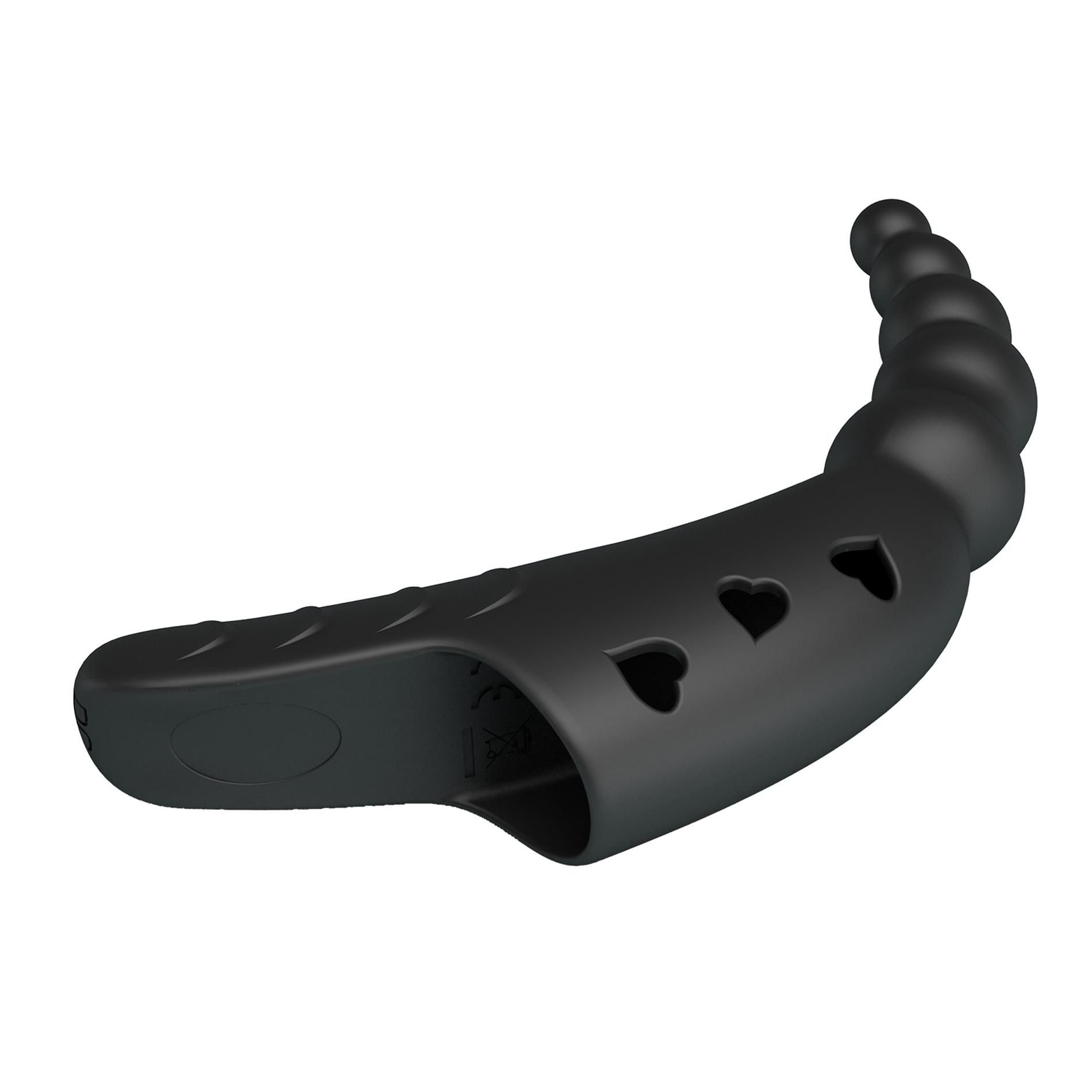 Вібратор на палець Pretty Love Jordin, 12.2 см (чорний)