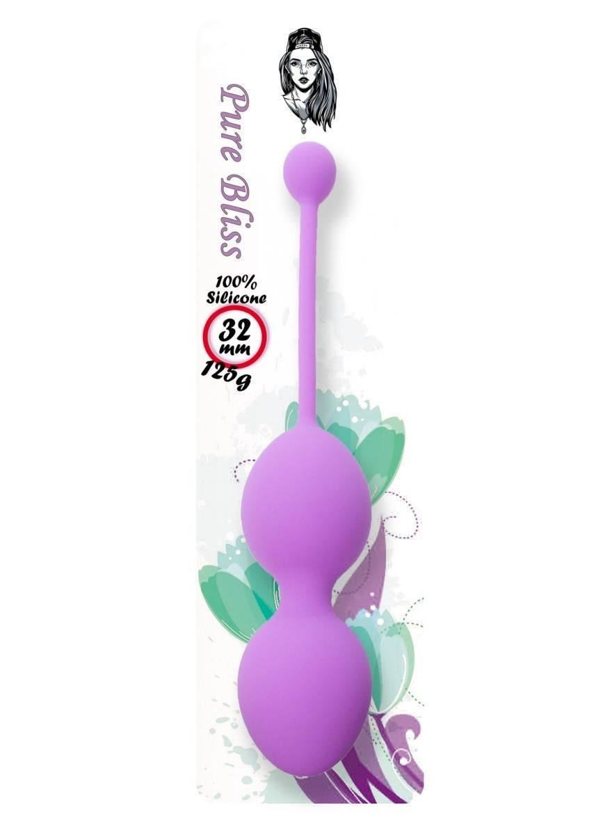 Вагинальные шарики Boss Series Pure Bliss, 17 см (фиолетовый)
