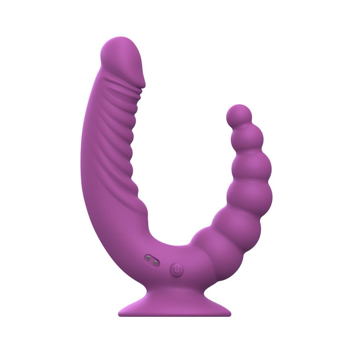 Двойной вибратор Teazers Double Vibrator, 12.5 см (фиолетовый)