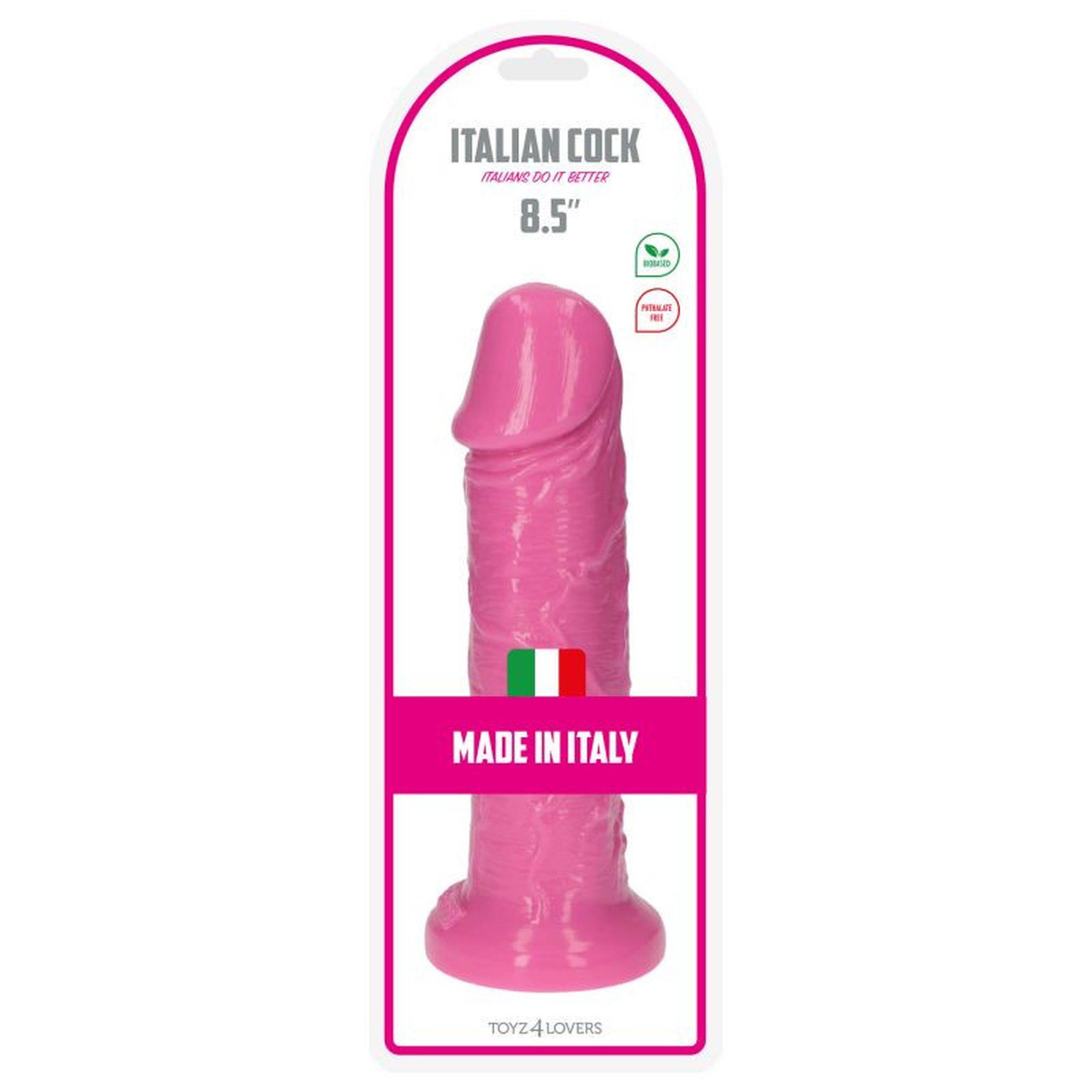 Фаллоимитатор Toyz4lovers Italian Cock 8,5", 22 см (розовый)
