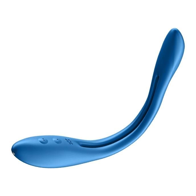 Вібратор Satisfyer Elastic Game, 20 см (блакитний)