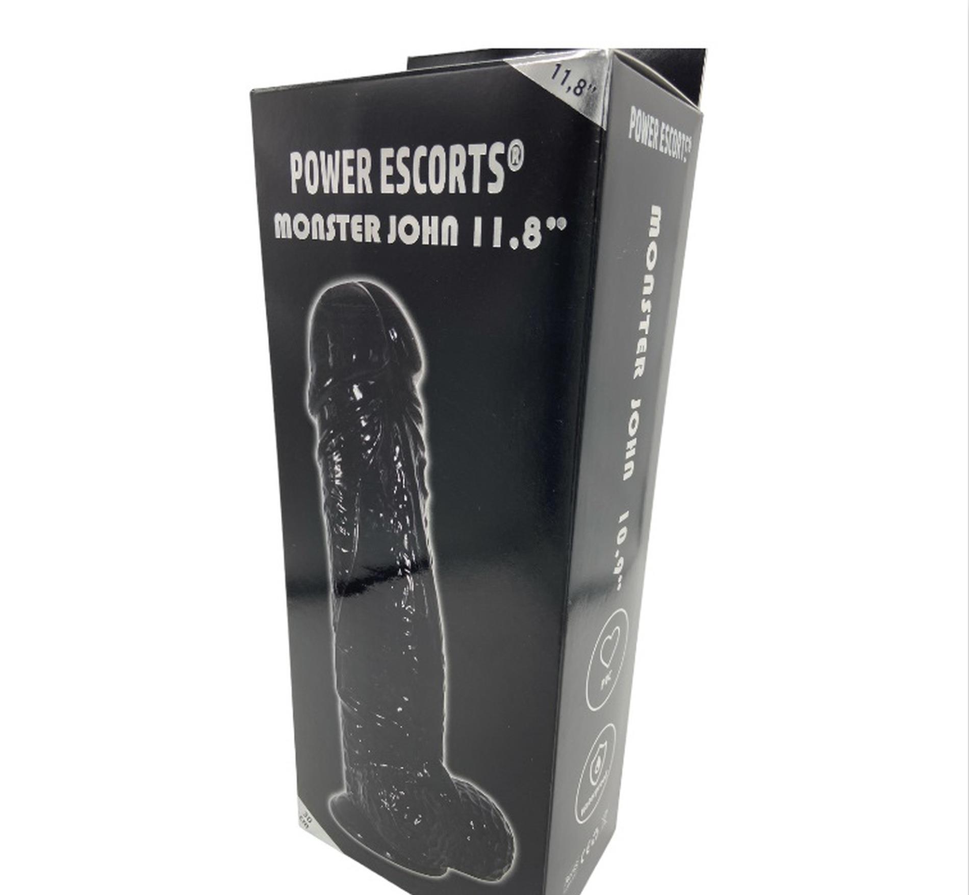 Фаллоимитатор Power Escorts Monster John 11.8", 30 см (черный)
