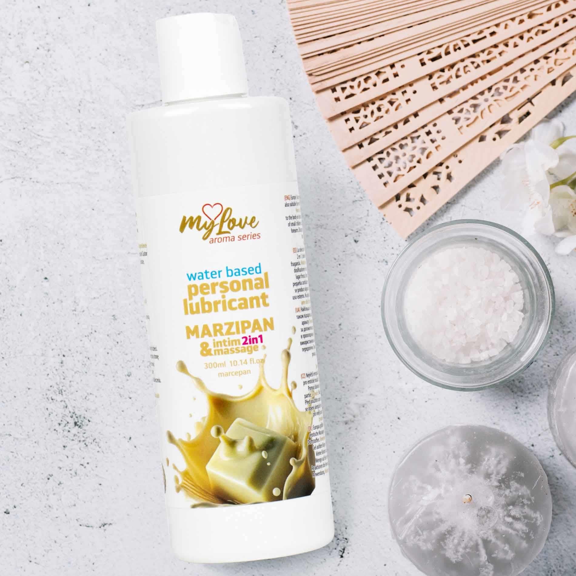 Лубрикант MyLove Aroma Series Intim&Massage 2in1 Marzipan, 300 мл