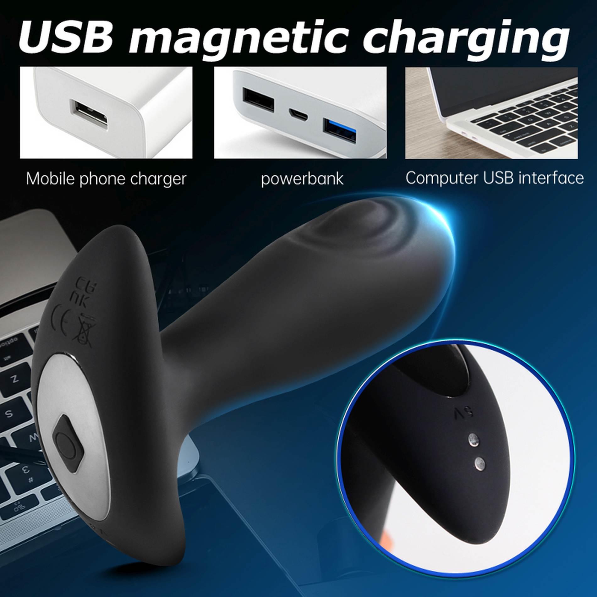 Korek analny B - Seria Cute, 10.1 cm (czarny)