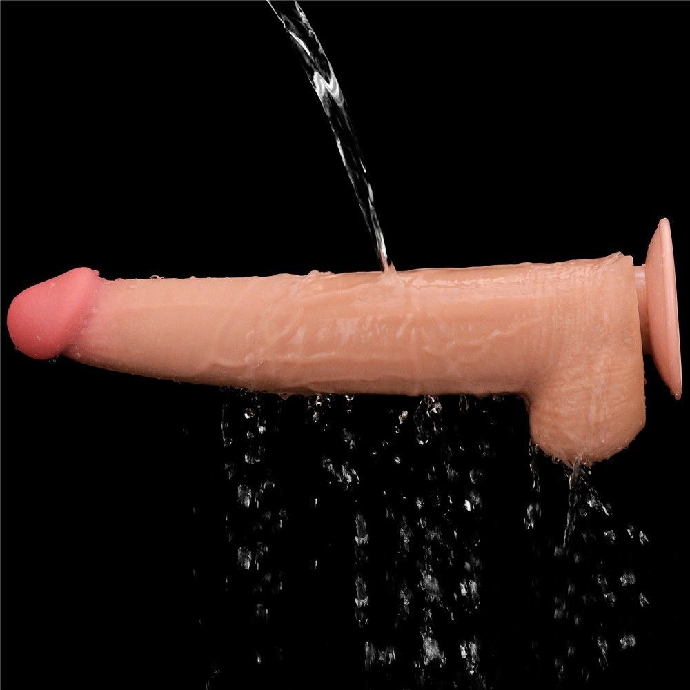 Фаллоимитатор LoveToy Sliding-Skin Dual Layer Dong King Sized, 34 см (телесный)