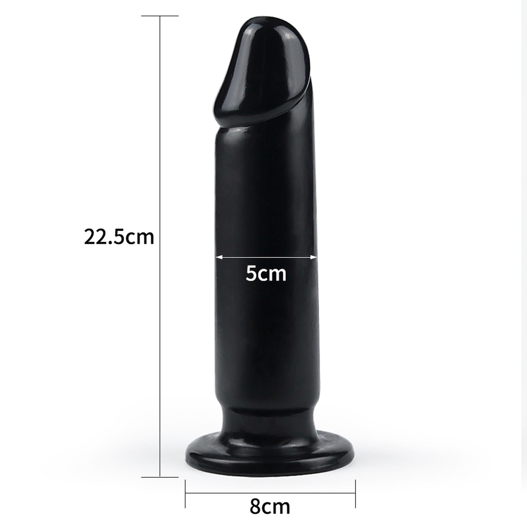 Велика анальна пробка LoveToy King-Sized, 23.5х5 см (чорний)