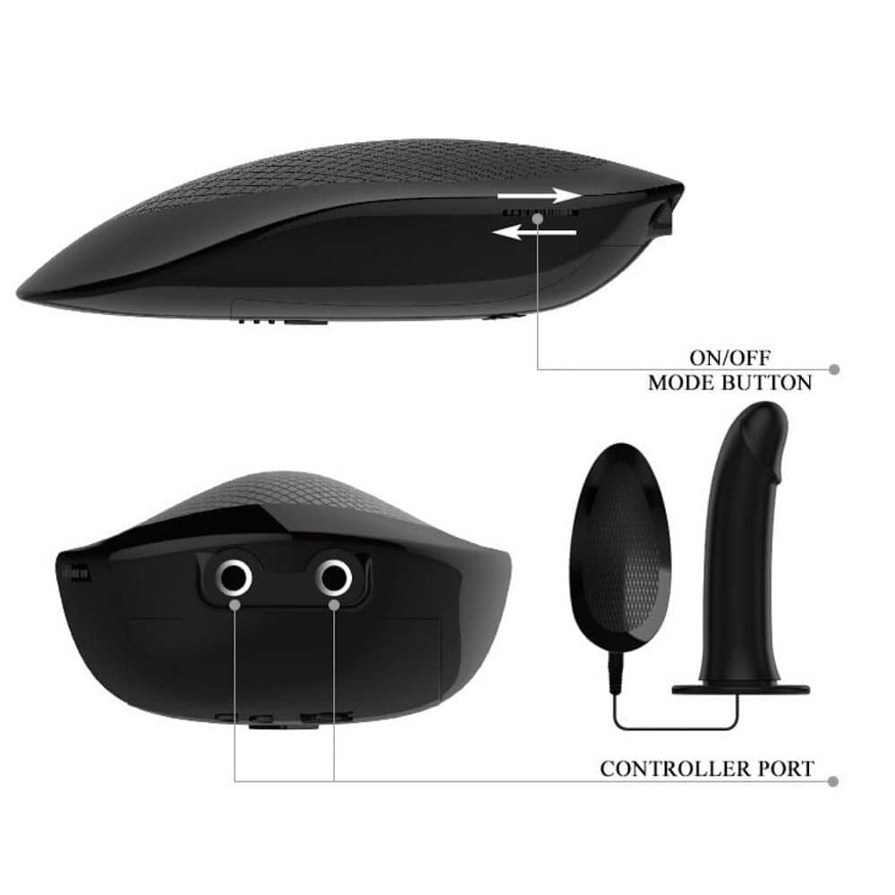 Страпон Pretty Love Vito 6.8", 17.3 см (черный)