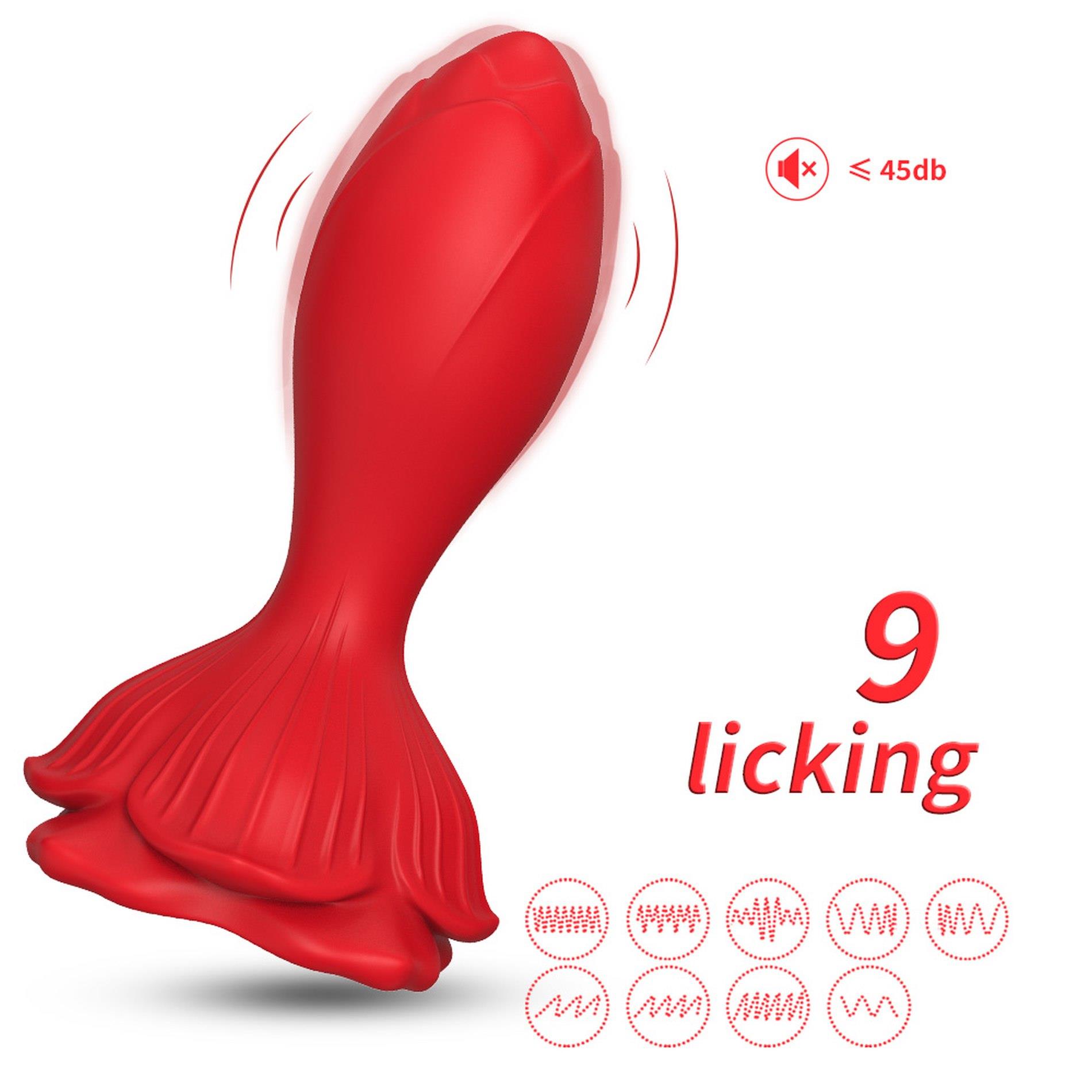 Анальна пробка B - Series Joy Rosenberg Red, 9.8 см (червоний)