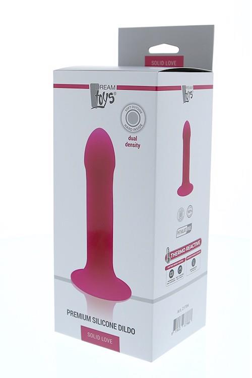 Фаллоимитатор Solid Love Premium Silicone Dildo 7 Inch, 16.5 см (розовый)