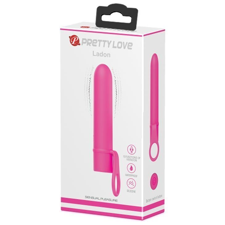 Вибратор Pretty Love Ladon, 13,5 см (розовый)