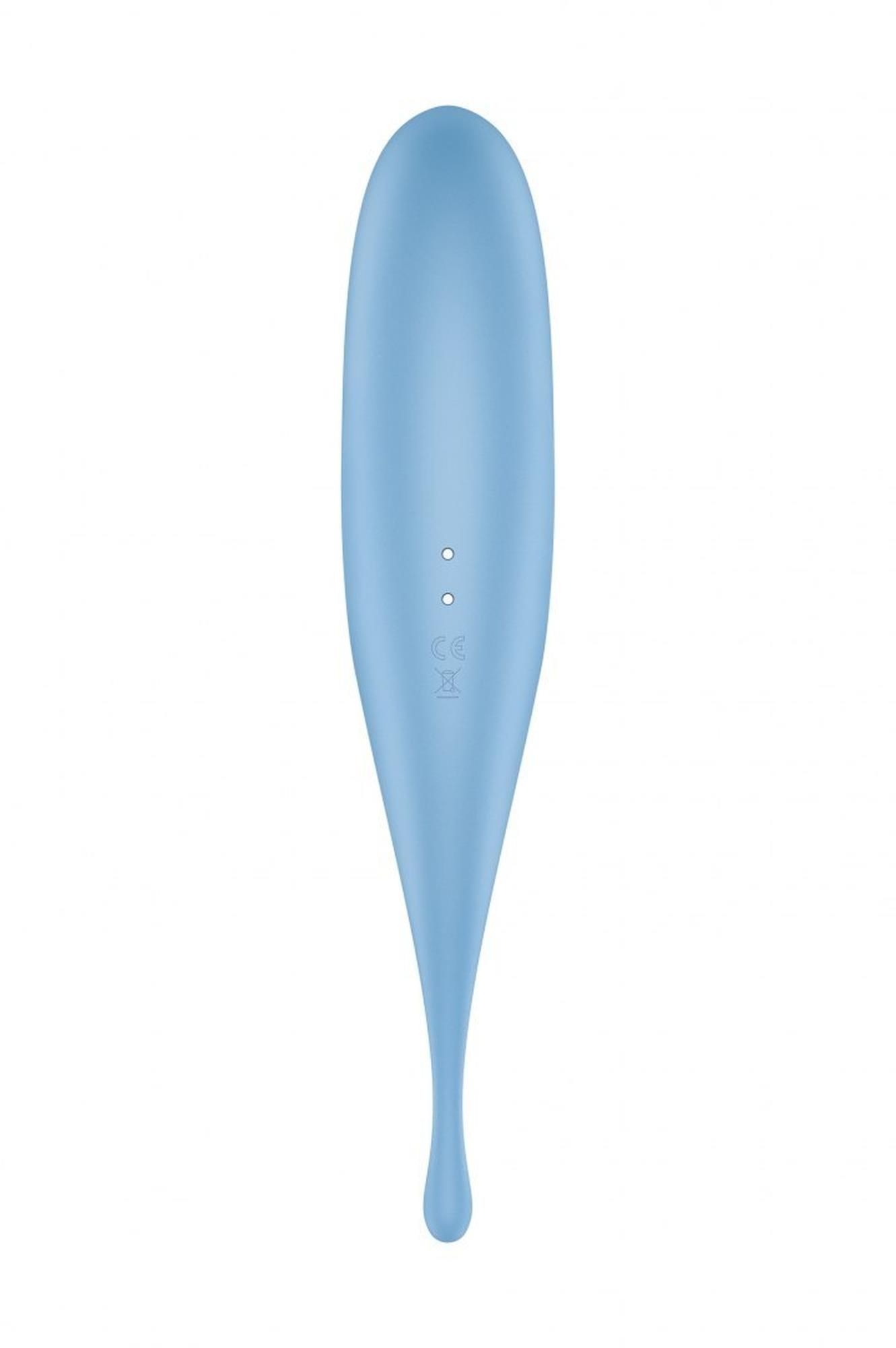 Вакуумний стимулятор клітора з вібрацією Satisfyer Twirling Pro (блакитний)