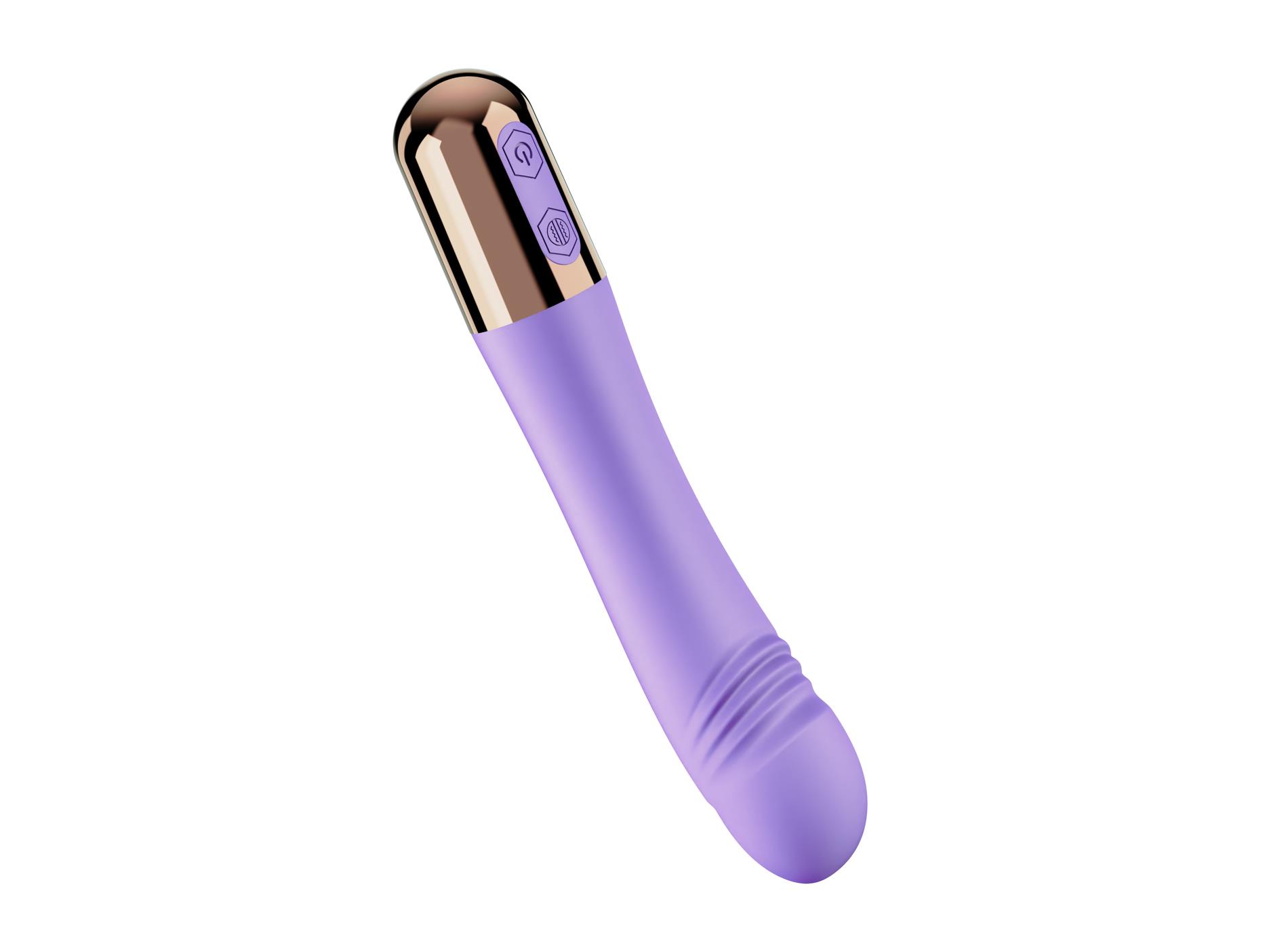 Вибратор Fantasy Machaon Thrusting Vibrator, 18,5 см (фиолетовый)