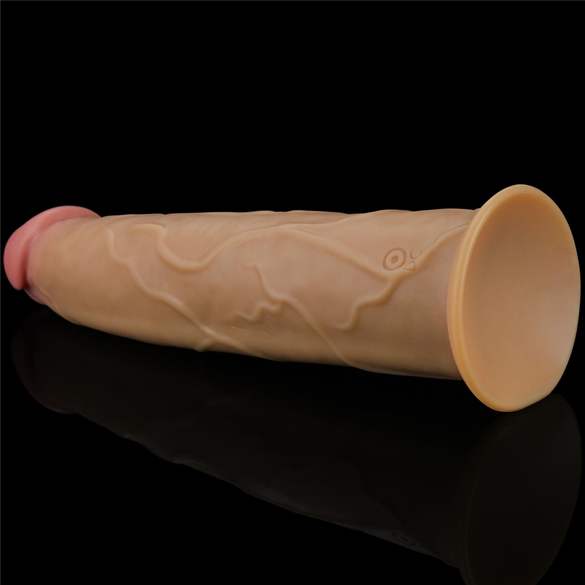 Реалистичный вибратор LoveToy Nature Cock, 23 см (телесный)