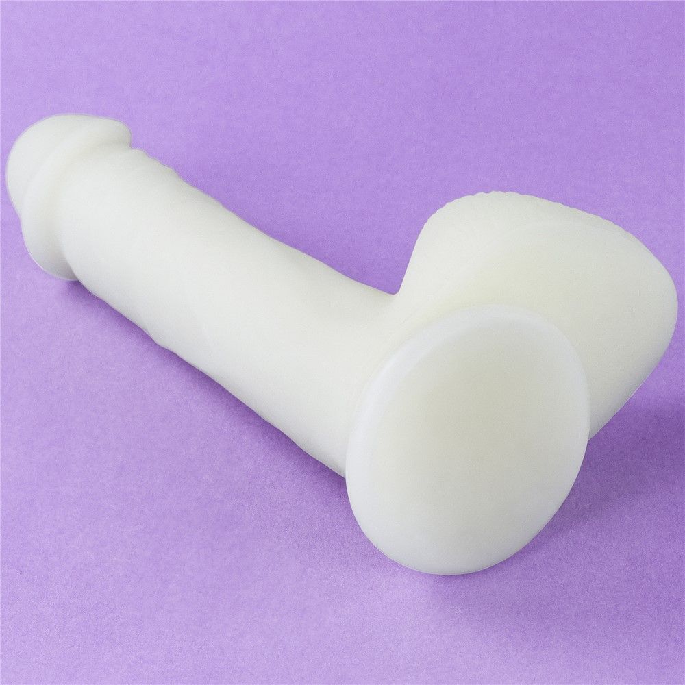 Неоновый фаллоимитатор LoveToy Lumino Play, 23 см (голубой)