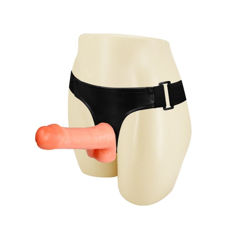 Страпон Baile Ultra Passionate Harness Sensual Comfort, 18,5 см (телесный)