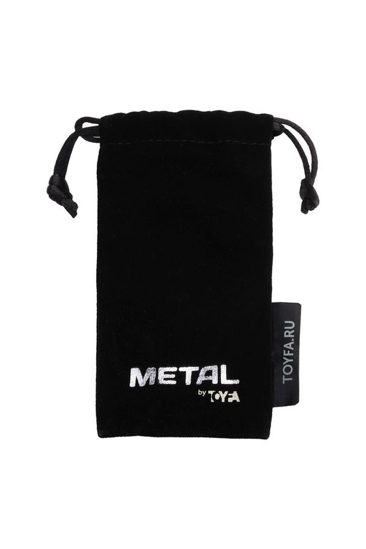 Metalowy korek analny Toyfa Metal, 10,8 cm (biały)
