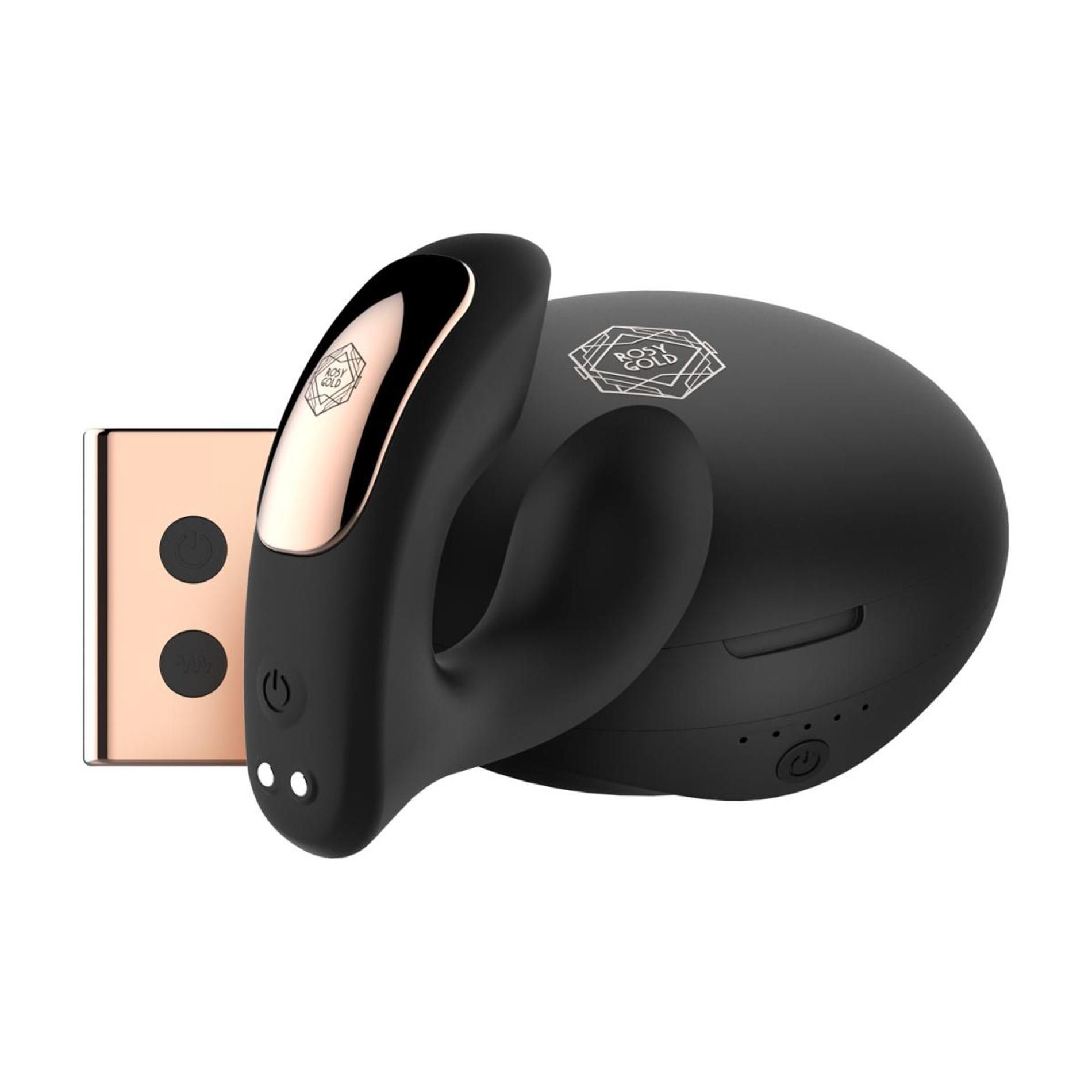 Вибратор в трусики Rosy Gold, 7.8 см (черный)